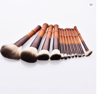 12PCS high quality portable bamboo shape handle makeup brush set